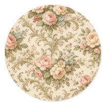 Papel pintado de patrón floral vintage