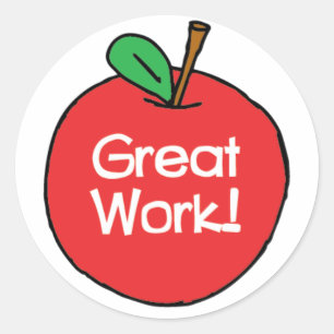 Pegatina Redonda Papeles de graduación de profesores motivadores Té