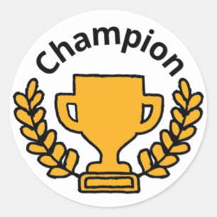 Pegatina Redonda Papeles de graduación de profesores motivadores Té