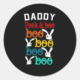 Pegatina Redonda Papi juego conejo para la Novedad masculina