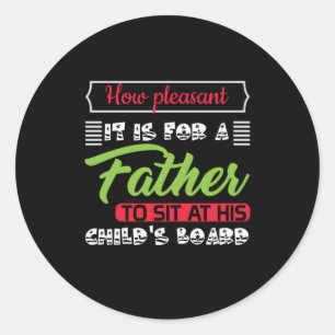 Pegatina Redonda Papi Regalo Es Para Un Padre
