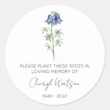 Paquete de semillas conmemorativas Simple Bluebell