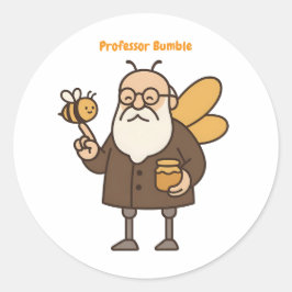 Pegatina Redonda Paquete de Stickers de Professor Bumble Kids