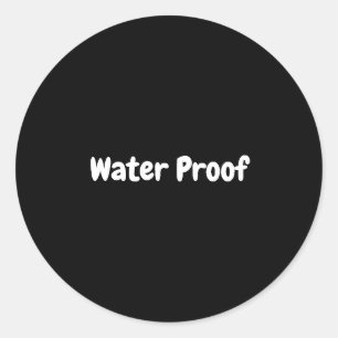 Pegatina Redonda Paquete sin salpicaduras de prueba de agua Etiquet