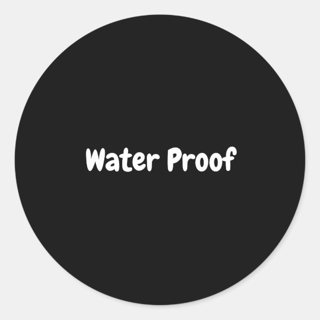 Pegatina Redonda Paquete sin salpicaduras de prueba de agua Etiquet (Anverso)