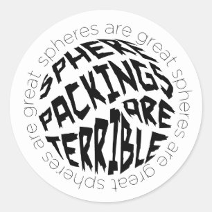 Pegatina Redonda Paquetes de Esfera