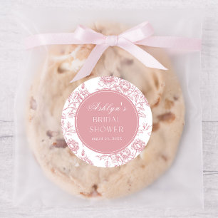 Pegatina Redonda para Despedida de Soltera Chinois