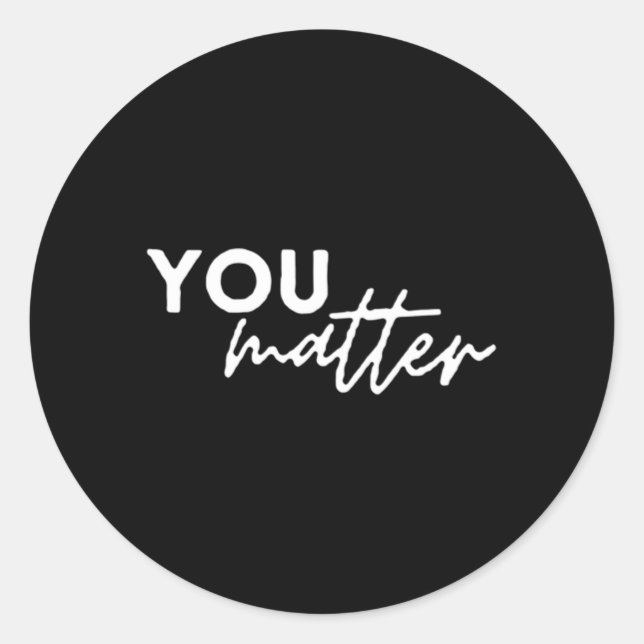 Pegatina Redonda Para La Persona Detrás De Mí Eres Increíble. (Anverso)