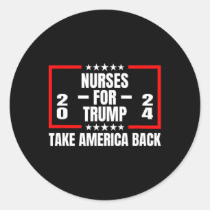 Pegatina Redonda Para Trump 2024, recuperemos a Estados Unidos