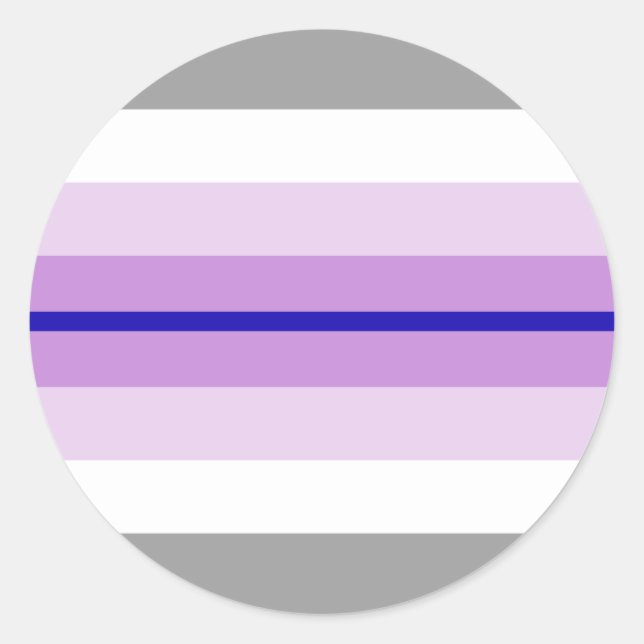 Pegatina Redonda Paraboy Pride Flag  (Anverso)