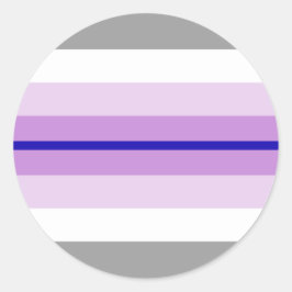 Pegatina Redonda Paraboy Pride Flag 
