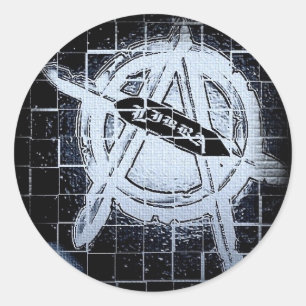 Pegatina Redonda Parachoque del libra/pegatina redondos de la