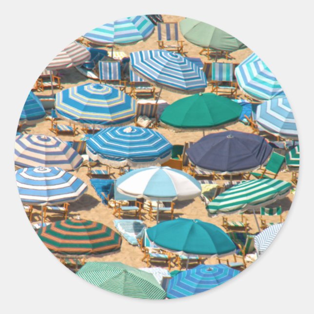 Pegatina Redonda Paraguas 4 (Anverso)