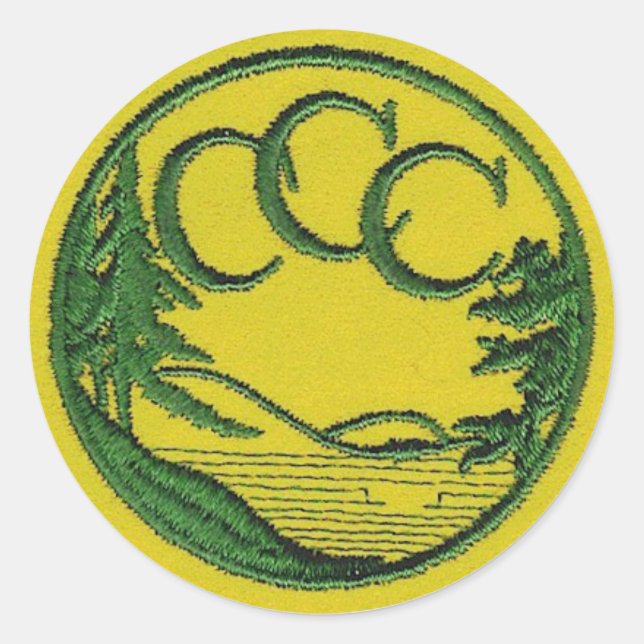Pegatina Redonda Parche CCC (Anverso)