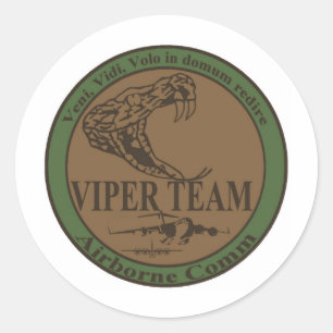 Pegatina Redonda Parche de equipo de Viper apagado