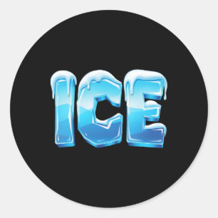 Pegatina Redonda Pareja De Halloween De Hielo Y Fuego En Último Min