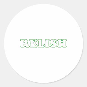Pegatina Redonda Parejas de Halloween Relish Pretenden que soy Reli