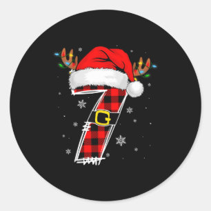 Pegatina Redonda Parejas Emparejadas Navidad 6 7 Seis Siete Meme Sl