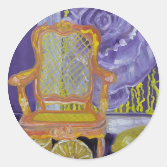 PEGATINA REDONDA PARIS ROSA (Anverso)