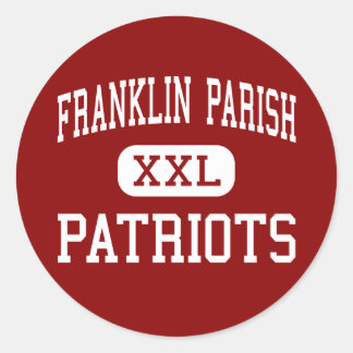 Pegatina Redonda Parish Franklin - Patriotas - Alto - Winnsboro