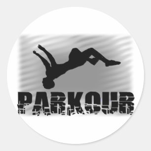 Pegatina Redonda Parkour