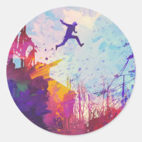 Parkour Urban Free Running Freestyling Moderno Art