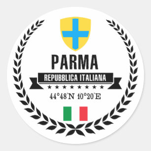 Pegatina Redonda Parma