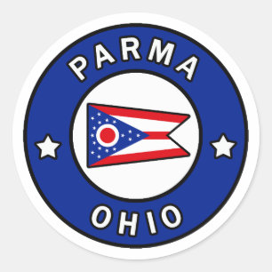 Pegatina Redonda Parma Ohio