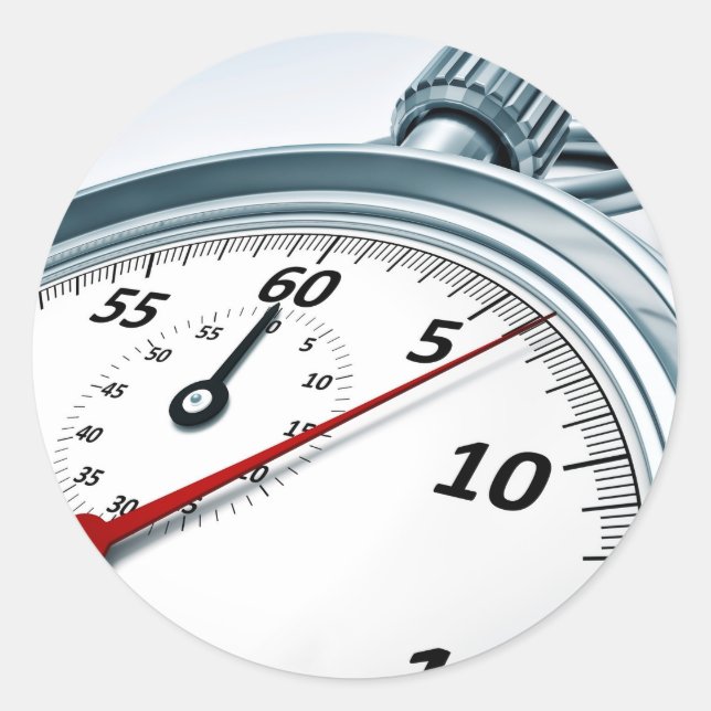 Pegatina Redonda paro (Anverso)