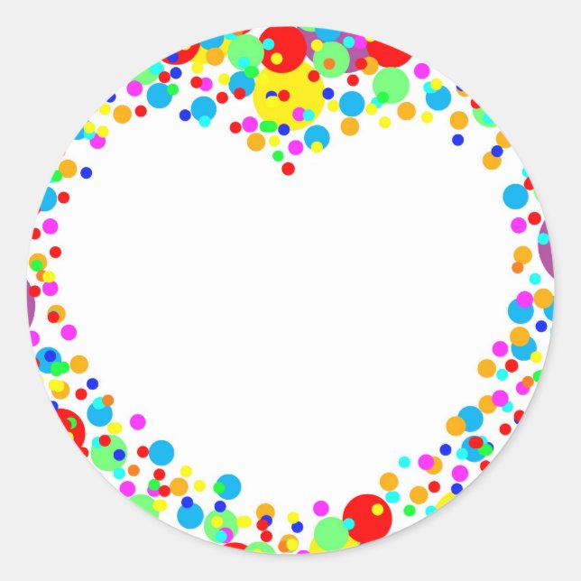 Pegatina Redonda paro cardíaco (Anverso)