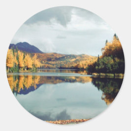 Pegatina Redonda Parque Estatal Long Lake