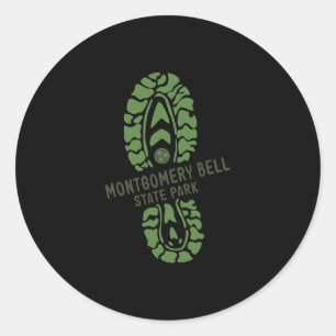 Pegatina Redonda Parque Estatal Montgomery Bell Bosque Tennessee Tn