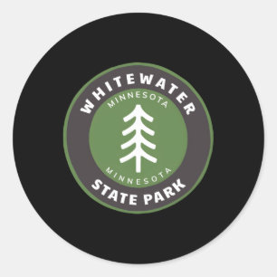 Pegatina Redonda Parque estatal Whitewater Minnesota Mn Forest Tree