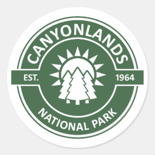 Pegatina Redonda Parque nacional Canyonlands