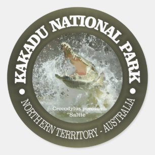 Pegatina Redonda Parque nacional de Kakadu