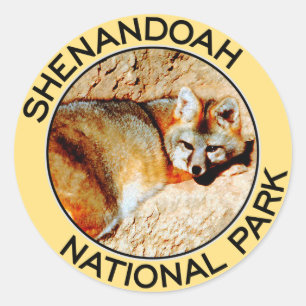 Pegatina Redonda Parque nacional de Shenandoah