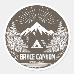 Pegatina Redonda Parque nacional del Cañón de Bryce