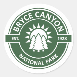Pegatina Redonda Parque nacional del Cañón de Bryce