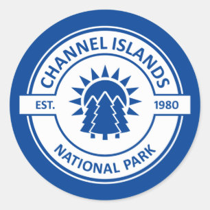 Pegatina Redonda Parque nacional Islas del Canal