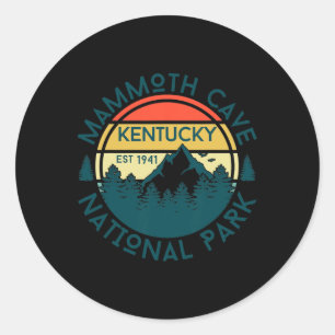 Pegatina Redonda Parque Nacional Mammoth Cave Kentucky Naturaleza S