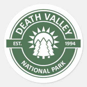 Pegatina Redonda Parque nacional Valle de la Muerte