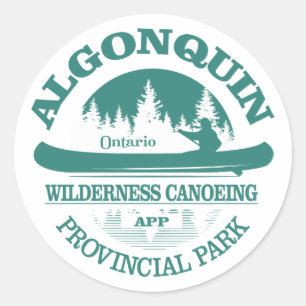 Pegatina Redonda Parque Provincial Algonquin