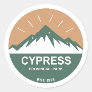 Pegatina Redonda Parque Provincial Cypress