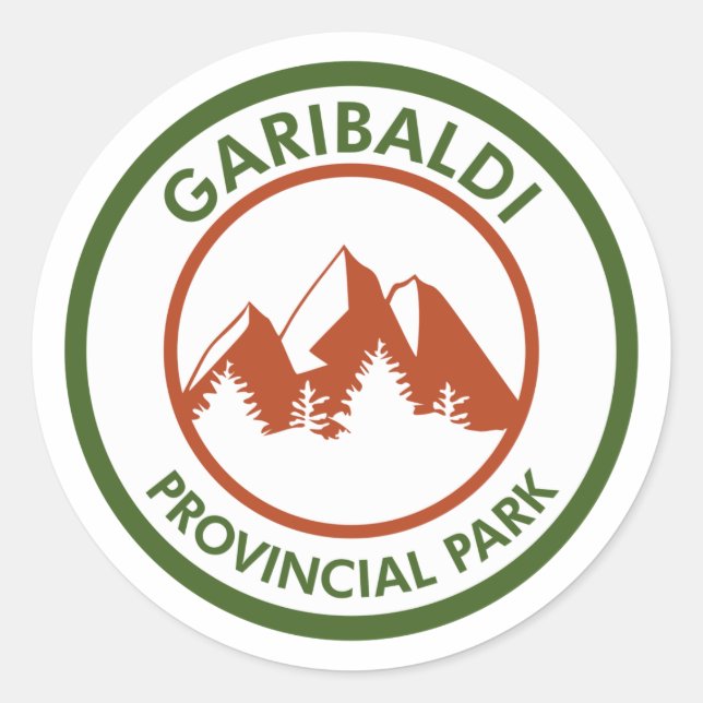 Pegatina Redonda Parque Provincial Garibaldi (Anverso)