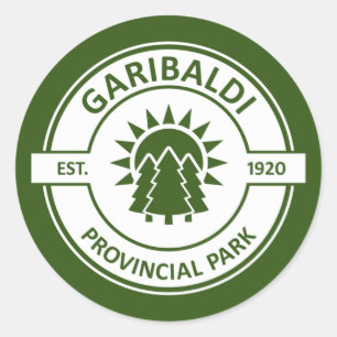 Pegatina Redonda Parque Provincial Garibaldi