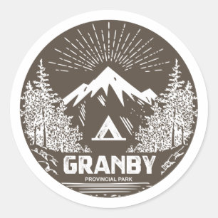 Pegatina Redonda Parque Provincial Granby