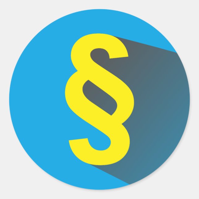 Pegatina Redonda Párrafo (Anverso)