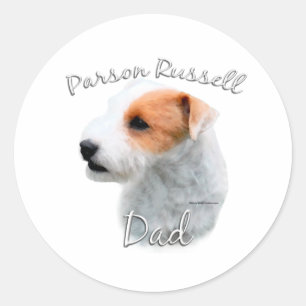 Pegatina Redonda Parson Russell Terrier Dad 2