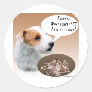 Pegatina Redonda Parson Russell Terrier Turkey