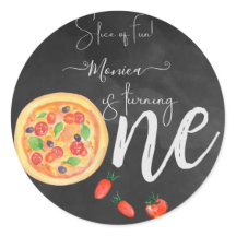 Parte de diversión, primer cumpleaños de pizza